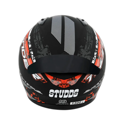 STUDDS Thunder D1 Matt Black N2 Full Face Helmet