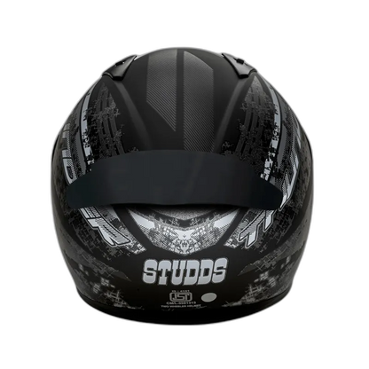 STUDDS Thunder D1 Matt Black N4 Full Face Helmet
