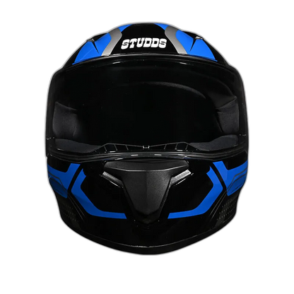 STUDDS Thunder D2 Drakan Fgylw Black N Full Face Helmet