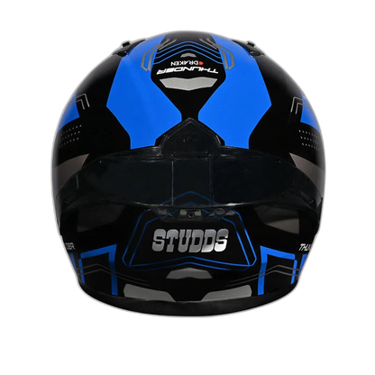 STUDDS Thunder D2 Drakan Fgylw Black N Full Face Helmet