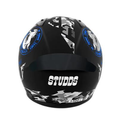 STUDDS Thunder D2 Matt Black N Full Face Helmet