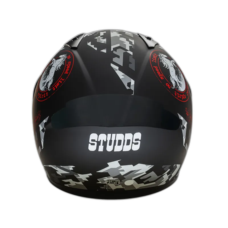 STUDDS Thunder D2 Matt Black N2 Full Face Helmet