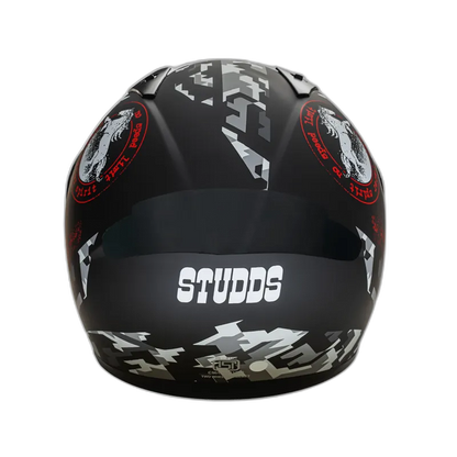 STUDDS Thunder D2 Matt Black N2 Full Face Helmet
