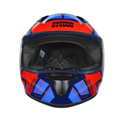 STUDDS Thunder D3 Matt Blue N2 Full Face Helmet