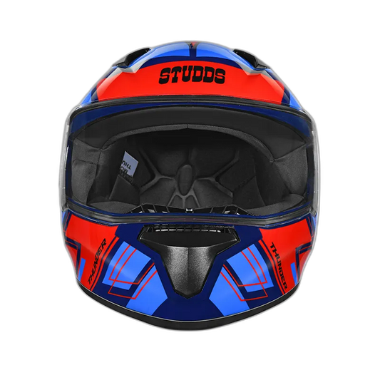 STUDDS Thunder D3 Matt Blue N2 Full Face Helmet
