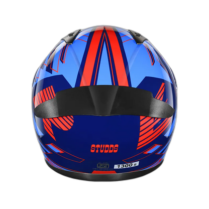 STUDDS Thunder D3 Matt Blue N2 Full Face Helmet