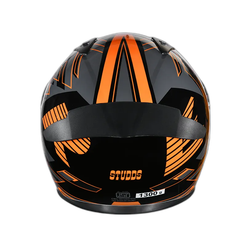 STUDDS Thunder D3 Black N10 Full Face Helmet