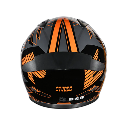 STUDDS Thunder D3 Black N10 Full Face Helmet