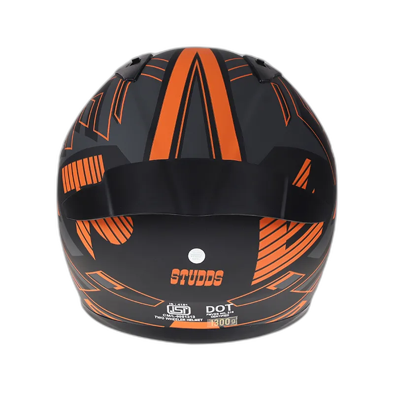 STUDDS Thunder D3 Matt Black N10 Full Face Helmet