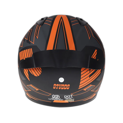STUDDS Thunder D3 Matt Black N10 Full Face Helmet