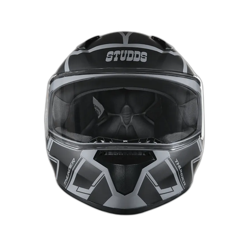 STUDDS Thunder D3 Matt Grey N9 Full Face Helmet