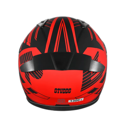 STUDDS Thunder D3 Matt Red N9 Full Face Helmet