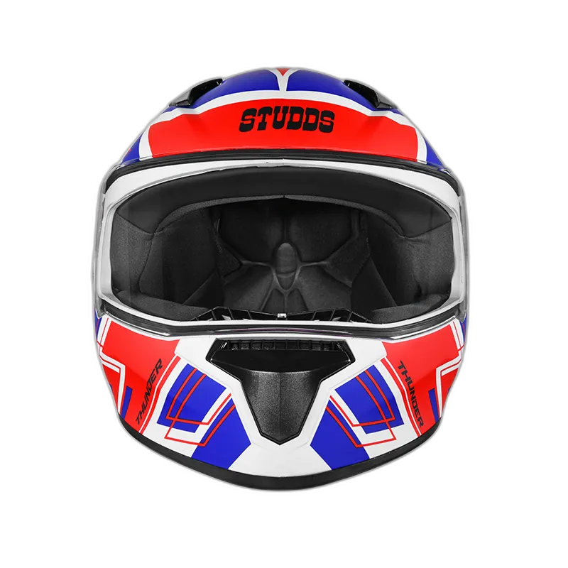 STUDDS Thunder D3 Matt White N2 Full Face Helmet