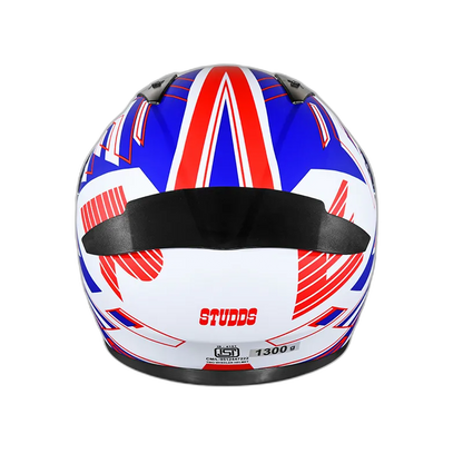 STUDDS Thunder D3 Matt White N2 Full Face Helmet