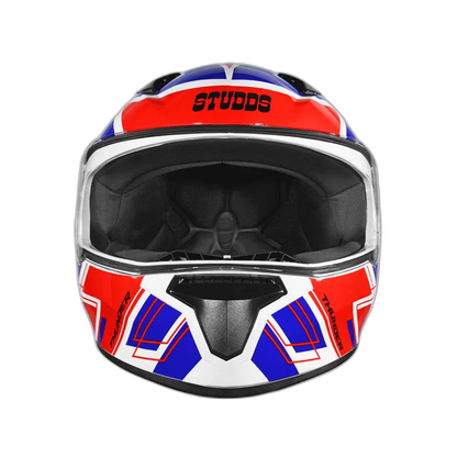 STUDDS Thunder D3 White N2 Full Face Helmet