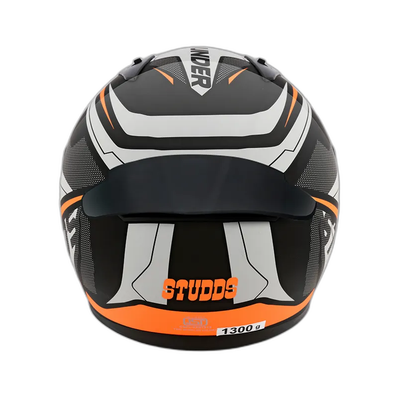 STUDDS Thunder D4 Black N10 Full Face Helmet