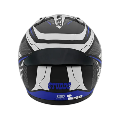STUDDS Thunder D4 Black N1 Full Face Helmet