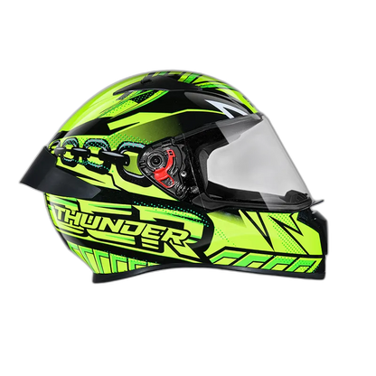 STUDDS Thunder D5 Black Green N5 Full Face Helmet