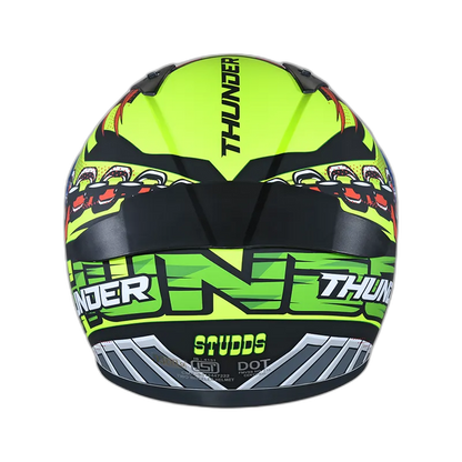 STUDDS Thunder D5 Black Red N5 Full Face Helmet