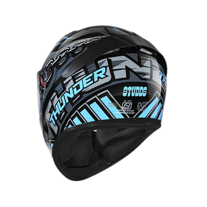 STUDDS Thunder D5 Black N1 Full Face Helmet
