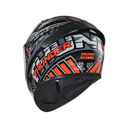 STUDDS Thunder D5 Black N2 Full Face Helmet