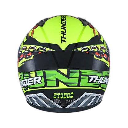 STUDDS Thunder D5 Matt Black Red N5 Full Face Helmet