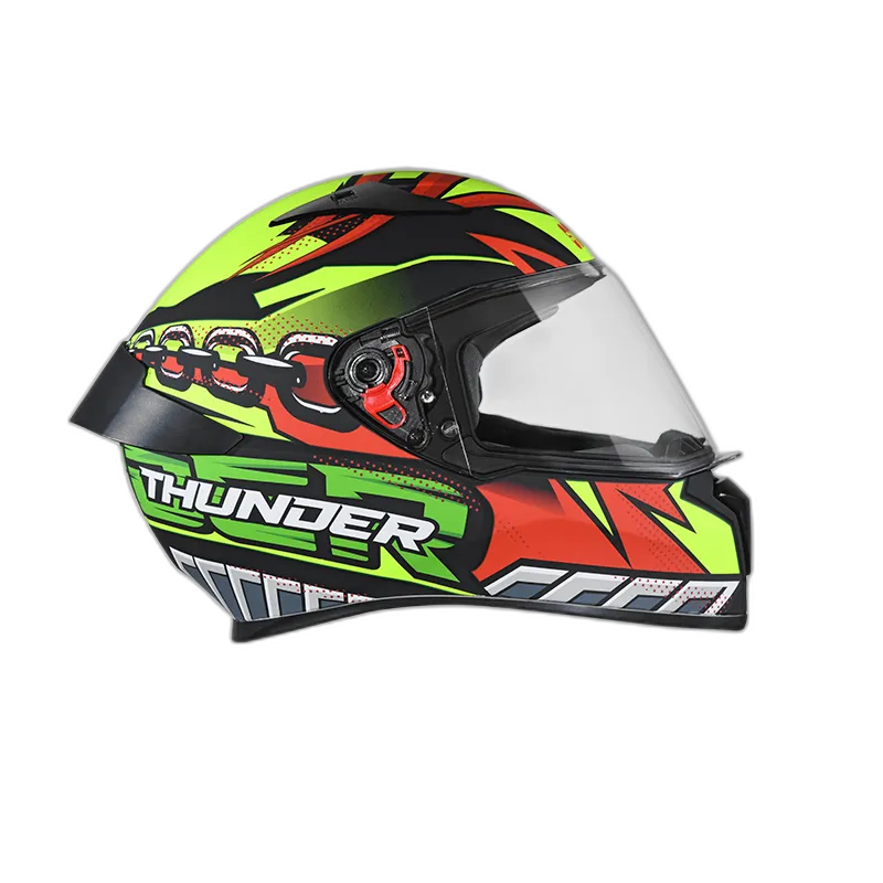 STUDDS Thunder D5 Matt Black Red N5 Full Face Helmet