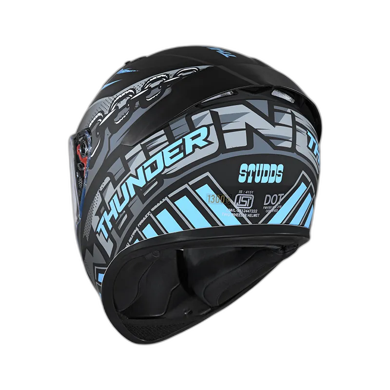 STUDDS Thunder D5 Matt Black N1 Full Face Helmet