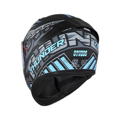 STUDDS Thunder D5 Matt Black N1 Full Face Helmet