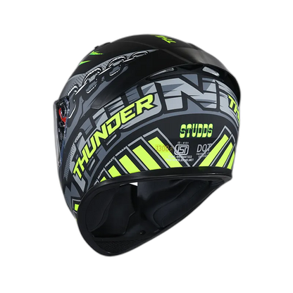 STUDDS Thunder D5 Matt Black N5 Full Face Helmet