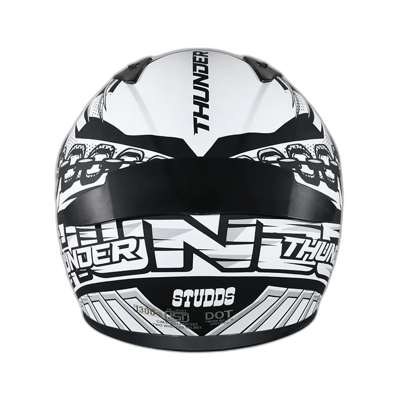 STUDDS Thunder D5 Matt Black N6 Full Face Helmet