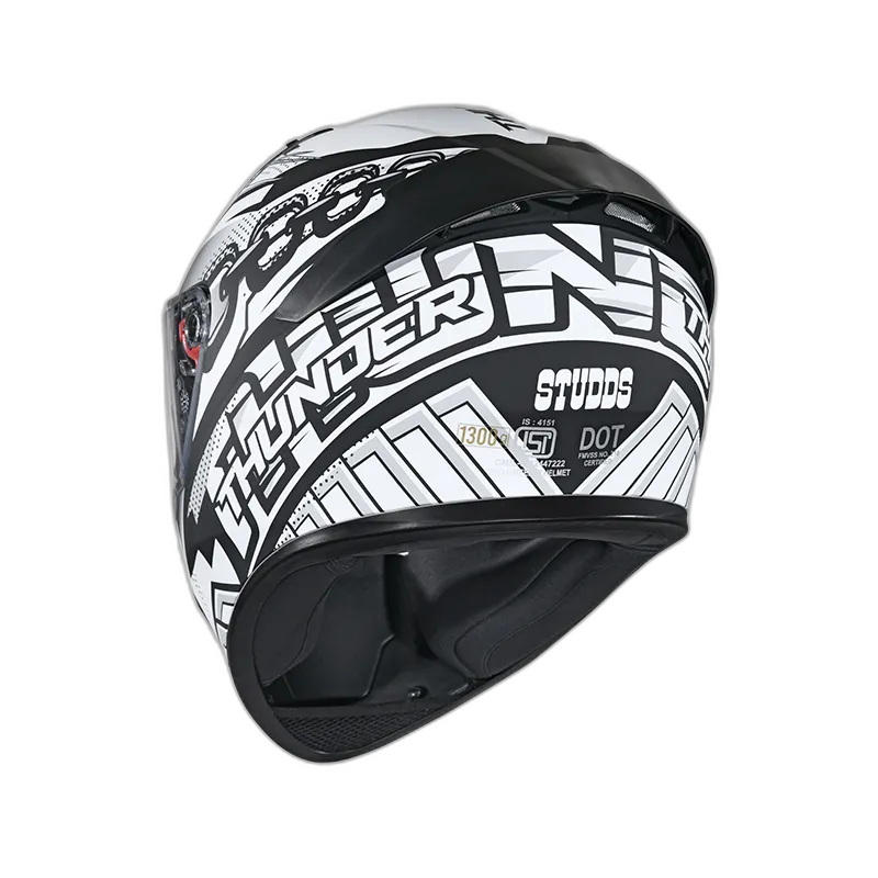 STUDDS Thunder D5 Matt Black N6 Full Face Helmet