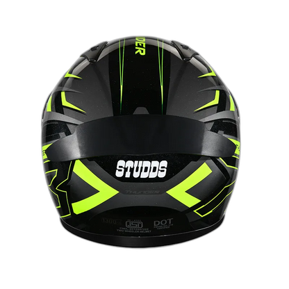 STUDDS Thunder D6 Black Grey N5 Full Face Helmet
