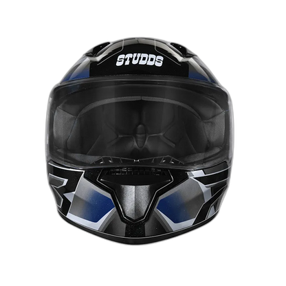 STUDDS Thunder D6 Black Grey N6 Full Face Helmet