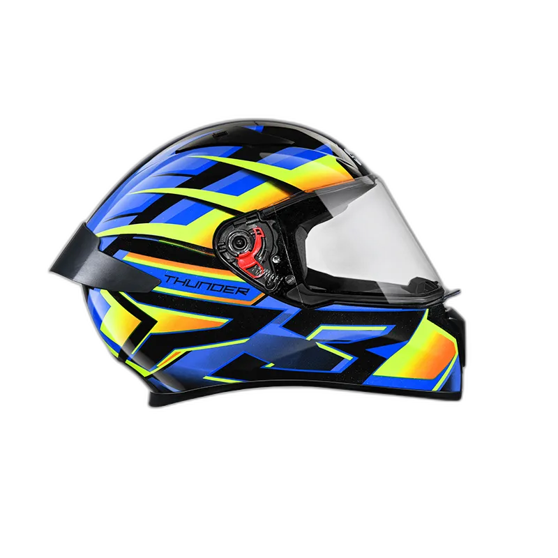 STUDDS Thunder D6 Black Orange N1 Full Face Helmet