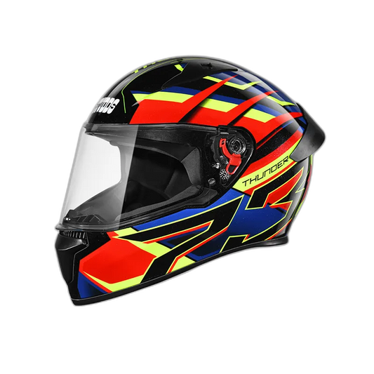 STUDDS Thunder D6 Black Red N1 Full Face Helmet