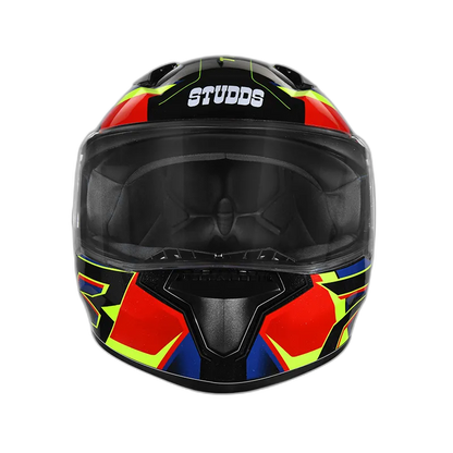 STUDDS Thunder D6 Black Red N1 Full Face Helmet