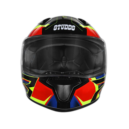 STUDDS Thunder D6 Black Red N1 Full Face Helmet