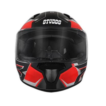 STUDDS Thunder D6 Black Red N4 Full Face Helmet
