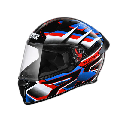 STUDDS Thunder D6 Black White N1 Full Face Helmet