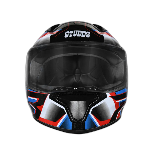 STUDDS Thunder D6 Black White N1 Full Face Helmet