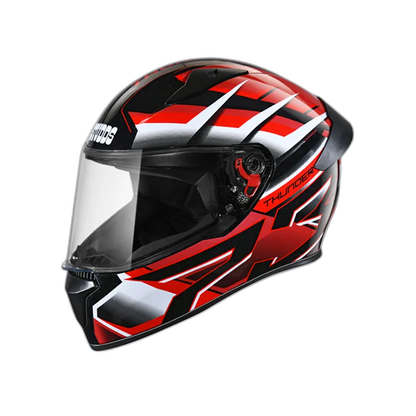 STUDDS Thunder D6 Black White N2 Full Face Helmet