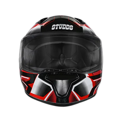 STUDDS Thunder D6 Black White N2 Full Face Helmet