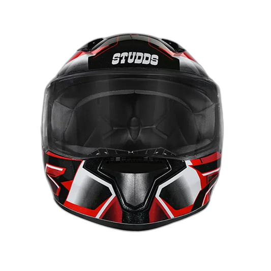 STUDDS Thunder D6 Black White N2 Full Face Helmet