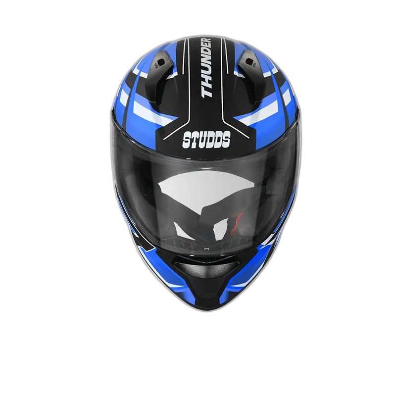 STUDDS Thunder D6 Matt Black Blue N1 Full Face Helmet