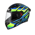 STUDDS Thunder D6 Matt Black Green N1 Full Face Helmet