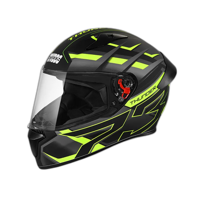 STUDDS Thunder D6 Matt Black Grey N5 Full Face Helmet