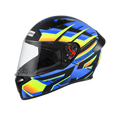 STUDDS Thunder D6 Matt Black Orange N1 Full Face Helmet