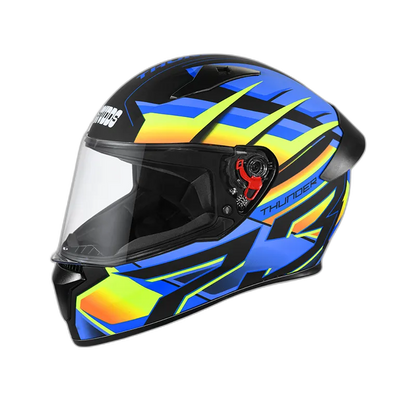 STUDDS Thunder D6 Matt Black Orange N1 Full Face Helmet