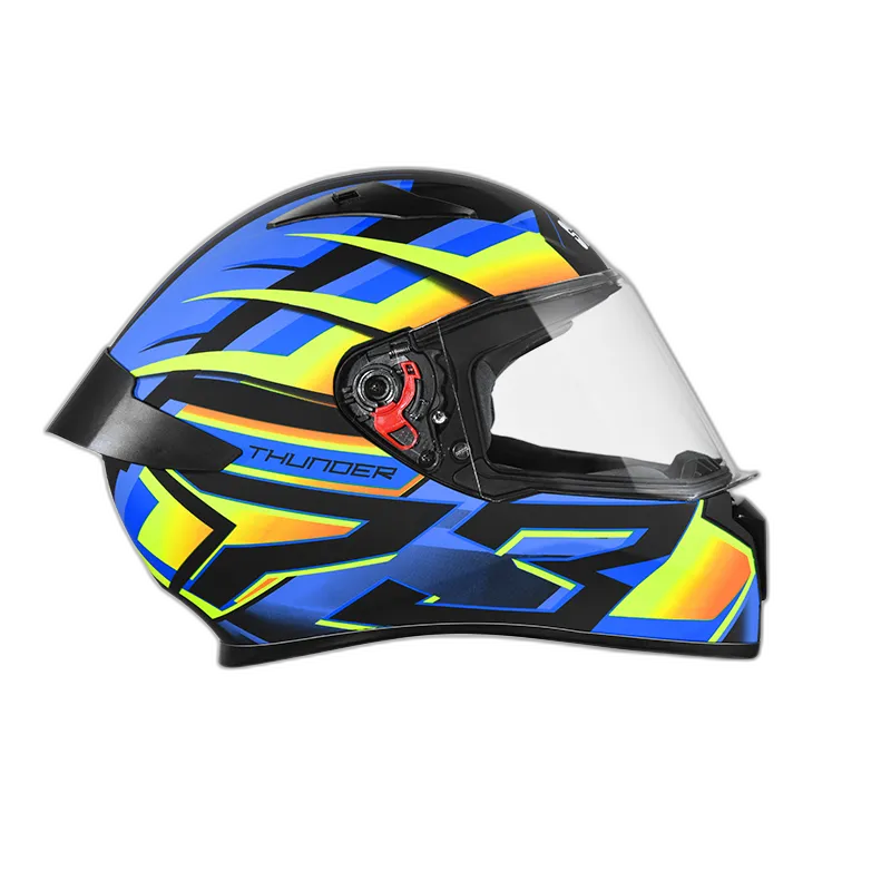 STUDDS Thunder D6 Matt Black Orange N1 Full Face Helmet